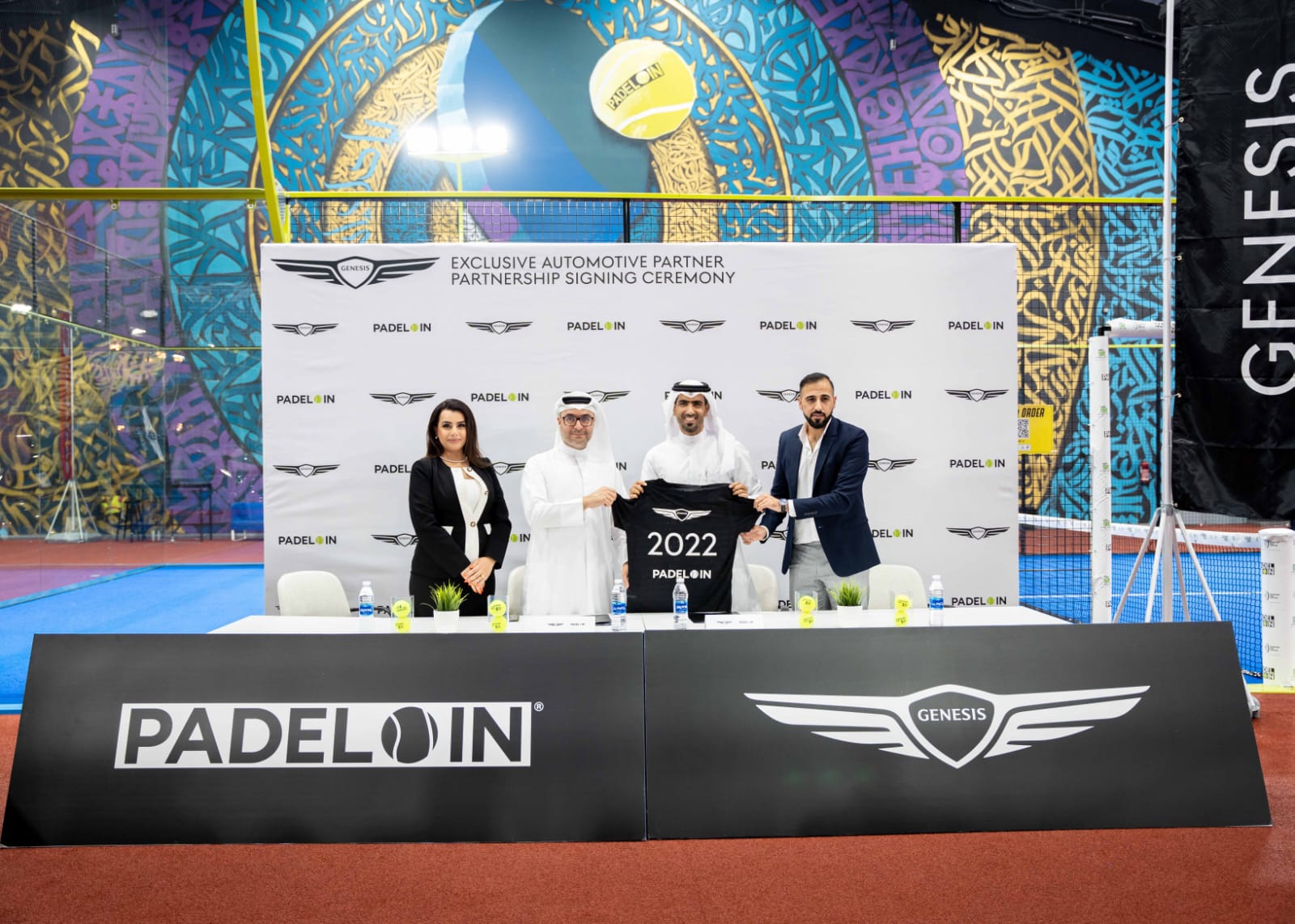 جينيسيس الشرق الأوسط وأفريقيا تطلق شراكة مع سكايلاين للسيارات لرعاية PADEL IN في قطر لمدة عام واحد