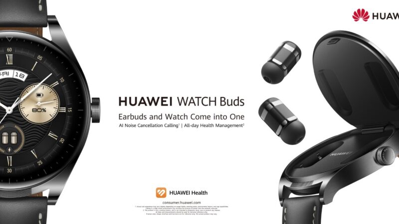ساعة HUAWEI WATCH Buds مزيج رائع من ساعة ذكية رائدة وسماعات أذن TWS )ستيريو لاسلكي حقيقي( متاحة الآن في المملكة العربية السعودية