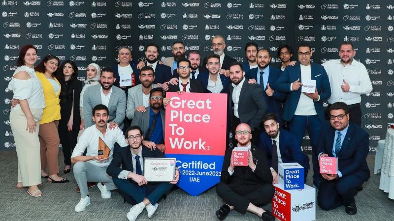 Esports Middle East تصبح أولى شركات الألعاب في الإمارات حصولًا على تصنيف “Great Place to Work®”
